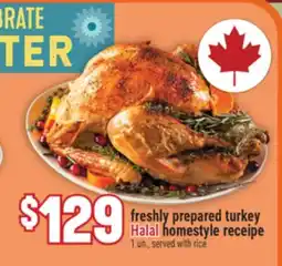 Marché Adonis Freshly prepared turkey Halal homestyle receipe offer