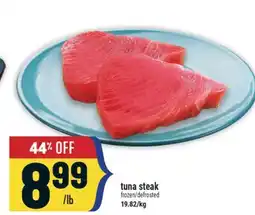 Marché Adonis tuna steak offer