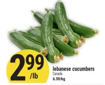 Marché Adonis Lebanese cucumbers offer
