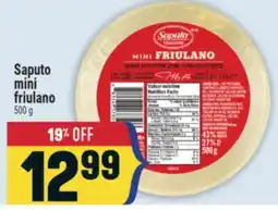 Marché Adonis SAPUTO MINI FRIULANO offer