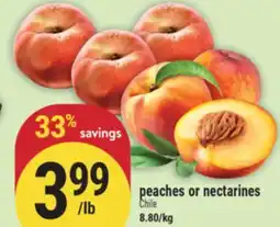 Marché Adonis Peaches or nectarines offer