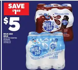 Loblaws MILK 2GO MILK offer
