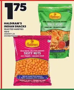 Loblaws HALDIRAM'S INDIAN SNACKS offer