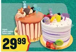 Marché Adonis Adonis yellow marbled Easter cake offer