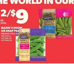 Loblaws MANN'S SNOW OR SNAP PEAS offer