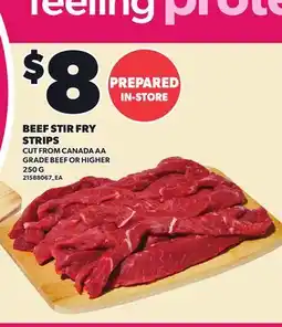 Loblaws BEEF STIR FRY STRIPS offer