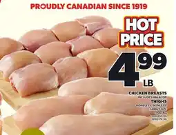 Loblaws CHICKEN BREASTS OR THIGHS offer