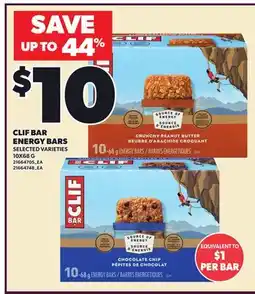 Loblaws CLIF BAR ENERGY BARS offer