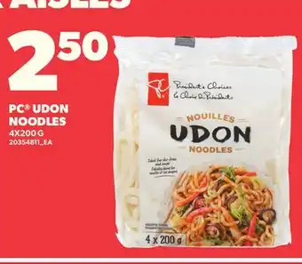 Loblaws PC UDON NOODLES offer