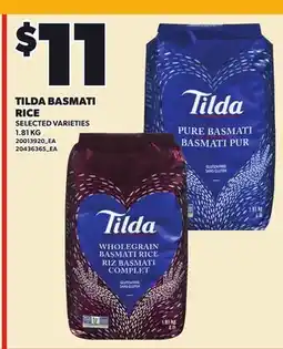 Loblaws TILDA BASMATI RICE offer
