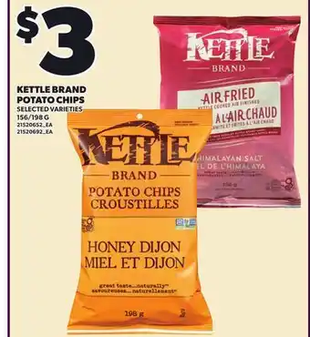 Loblaws KETTLE BRAND POTATO CHIPS, 156/198 G offer