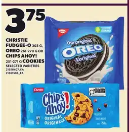 Loblaws CHRISTIE FUDGEE-O, 303 G, OREO, 261-270 G OR CHIPS AHOY!, 251-271 G COOKIES offer