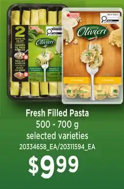 Loblaws OLIVIERI FRESH FILLED PASTA offer