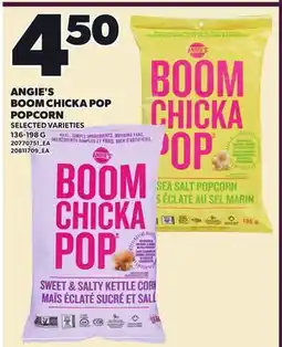 Loblaws ANGIE'S BOOM CHICKA POP POPCORN offer