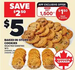 Loblaws BAKED IN-STORE COOKIES, 18'S offer