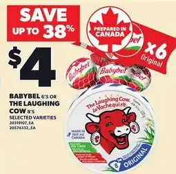 Loblaws BABYBEL 6'S OR THE LAUGHING COW 8'S offer