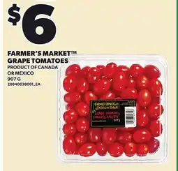 Loblaws FARMER'S MARKET GRAPE TOMATOES offer