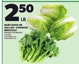 Loblaws BABY NAPA OR GAI LAN - CHINEESE BROCCOLI offer