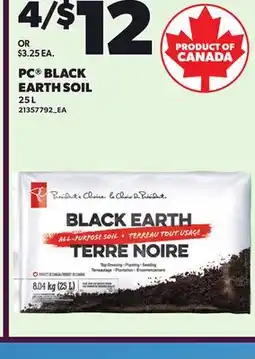 Loblaws PC BLACK EARTH SOIL offer