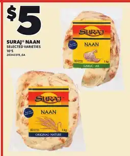 Loblaws SURAJ NAAN, 10'S offer