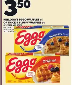 Loblaws KELLOGG'S EGGO WAFFLES 8'S OR THICK & FLUFFY WAFFLES 6'S offer