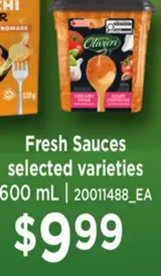 Loblaws OLIVIERI FRESH SAUCES offer
