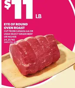 Loblaws EYE OF ROUND OVEN ROAST offer