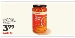 Longo's Pickled Hot Pepper Rings offer