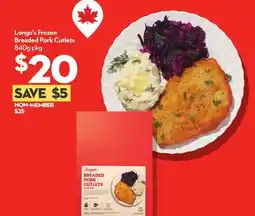 Longo's Frozen Breaded Pork Cutlets offer