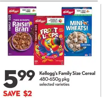 Longo's Family Size Cereal offer