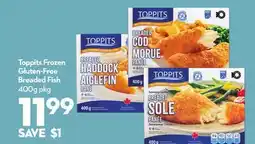 Longo's Toppits Frozen Gluten-Free Breaded Fish offer