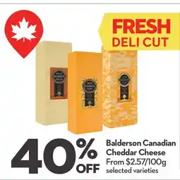 Longo's Canadian Cheddar Cheese offer