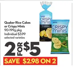 Longo's Rice Cakes or Crispy Minis offer