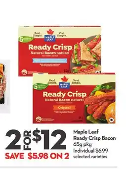 Longo's Ready Crisp Bacon offer
