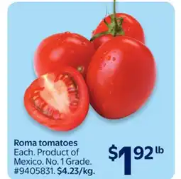 Walmart Roma tomatoes offer