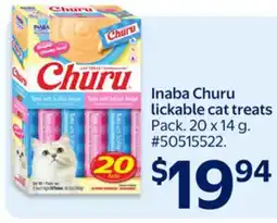 Walmart Inaba Churu lickable cat treats offer