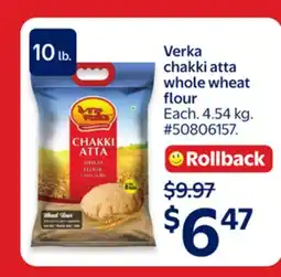 Walmart Verka chakki atta whole wheat flour offer