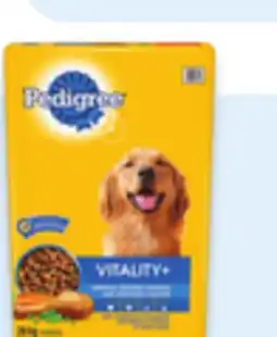 Walmart Pedigree Vitality+ dry dog food offer