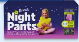 Walmart Rascals Night Pants nighttime underwear offer