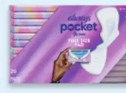 Walmart Always Flexfoam pads offer