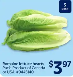 Walmart Romaine lettuce hearts offer