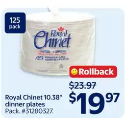 Walmart Royal Chinet 10.38 dinner plates offer