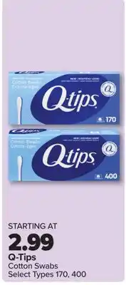 PharmaChoice Q-Tips Cotton Swabs offer