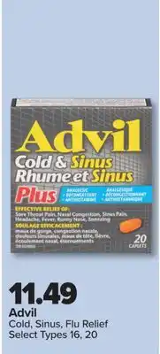 PharmaChoice Advil Cold, Sinus, Flu Relief offer
