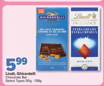 PharmaChoice Lindt, Ghirardelli Chocolate Bar offer