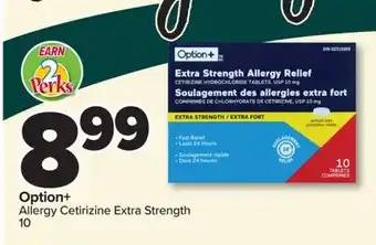 PharmaChoice Option+ Allergy Cetirizine Extra Strength offer