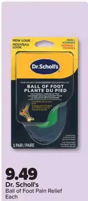 PharmaChoice Dr. Scholl's Ball of Foot Pain Relief offer