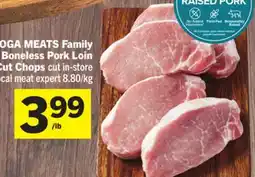 Foodland CONESTOGA MEATS Family Size Boneless Pork Loin Centre Cut Chops offer