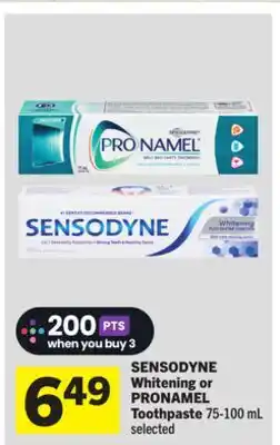 Foodland SENSODYNE Whitening or PRONAMEL Toothpaste offer