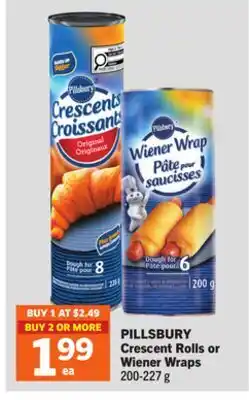Foodland PILLSBURY Crescent Rolls or Wiener Wraps offer